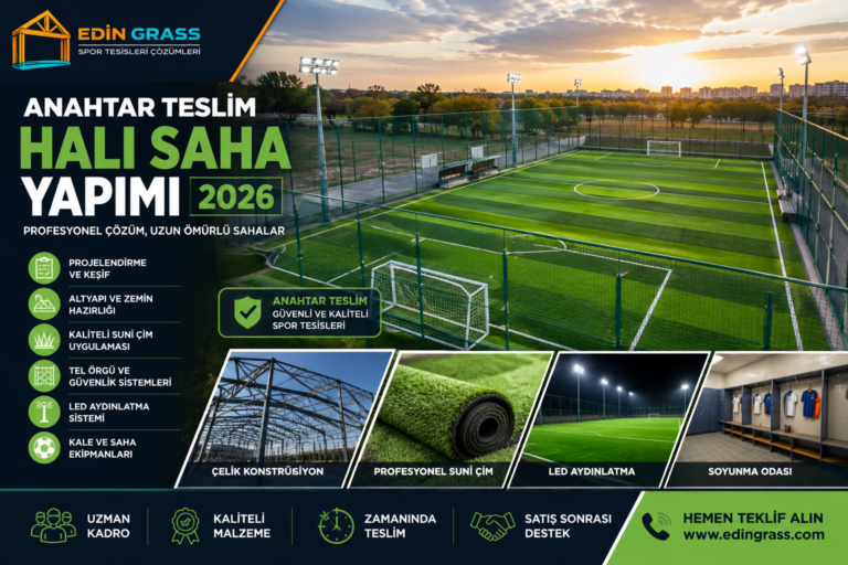 Anahtar Teslim Halı Saha Yapımı 2026 | Profesyonel Spor Tesisi Çözümleri